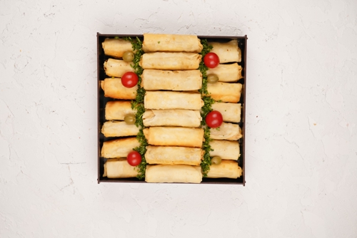 اسپرینگ رول قارچ و گوشت کوچک