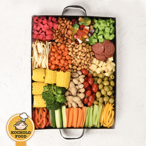 سینی مزه و سبزیجات